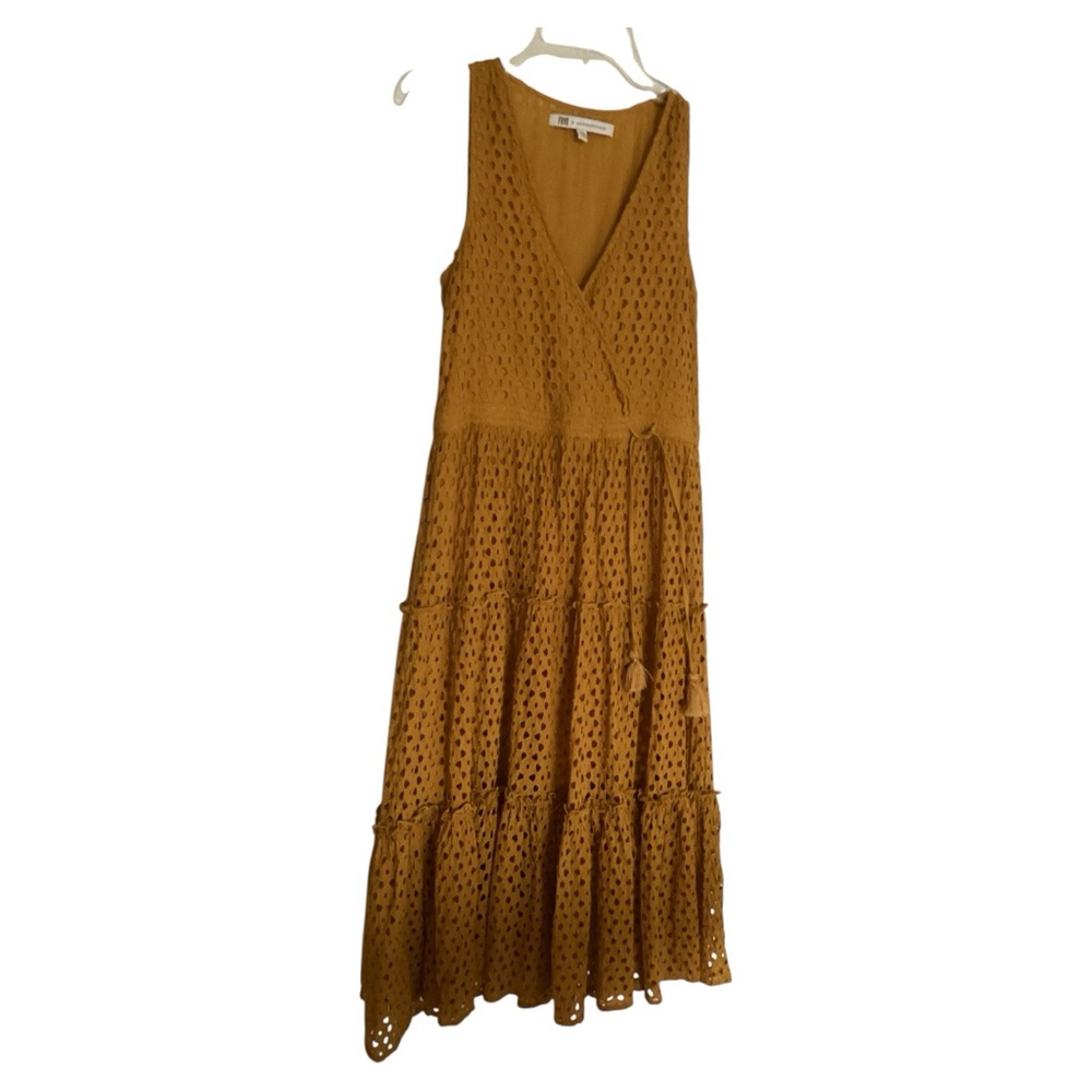 Elegant Brown Sleeveless Dress
